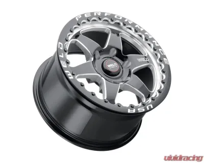 Weld Racing Ventura 6 Beadlock S909 Wheel 20x10 6x139.7 ET12 BS 6.00 Gloss Black Milled 106.1 - S90900084P12