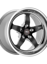 Weld Racing S71 Wheel 18x8 5x120.65 4.2inch Back Space Black Center Polished Shell                                     - 71lb8080b42a - Image 3
