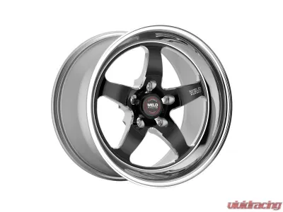 Weld Racing S71 Wheel 18x8 5x120.65 4.2inch Back Space Black Center Polished Shell - 71lb8080b42a