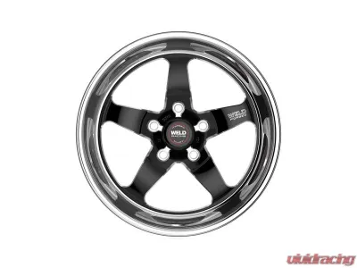Weld Racing S71 Wheel 18x8 5x120.65 4.2inch Back Space Black Center Polished Shell - 71lb8080b42a
