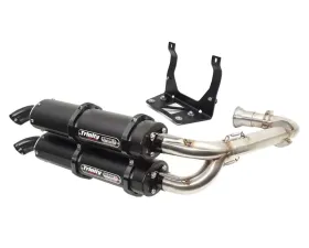 Trinity Racing Stage 5 Cerakote Black Dual Full System w/ Stainless Header Can-Am Maverick 2017-2022