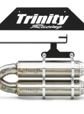 Trinity Racing Dual Slip On Exhaust Stainless Steel Polaris RZR Pro R 2022-2024                                     - TR-4182S - Image 2