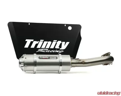 Trinity Racing Stinger Full Exhaust (Single Muffler) Stainless Steel Big Core Muffler Polaris RZR 2016-2021 - TR-4171F-SS