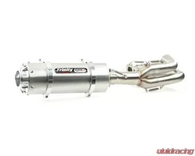 Trinity Racing Stinger Full Exhaust (Single Muffler) Stainless Steel Big Core Muffler Kawasaki KRX 2020-2023 - TR-4177F-SS