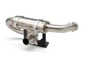 Trinity Racing Center Exit Slip On Brushed Stainless Steel Muffler Can-Am Maverick X3 | Max | RR  2017-2023