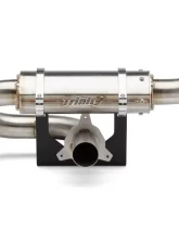 Trinity Racing Center Exit Slip On Brushed Stainless Steel Muffler Can-Am Maverick X3 | Max | RR  2017-2023                                     - TR-4184S - Image 2