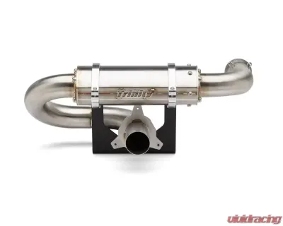 Trinity Racing Center Exit Slip On Brushed Stainless Steel Muffler Can-Am Maverick X3 | Max | RR  2017-2023 - TR-4184S