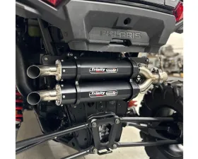 Trinity Racing Stage 5 Dual Slip On Black Mufflers Polaris RZR XP 1000 | RZR XP4 1000 2024
