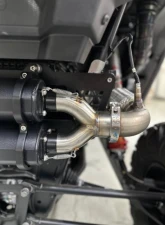 Trinity Racing Stage 5 Dual Slip On Stainless Steel Mufflers Polaris RZR XP 1000 | RZR XP4 1000 2024                                     - TR-4186S-SS - Image 4
