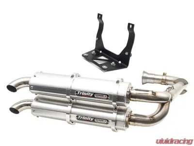 Trinity Racing EXHAUST - DUAL FULL SYSTEM Stainless Steel Can-Am Maverick X3 | MAX | RR 2017-2024 - TR-4161D-SS