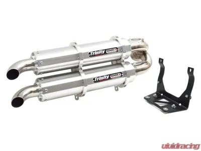 Trinity Racing  Exhaust - SLIP ON Stainless Steel Maverick X3 | MAX | RR 2017-2024 - TR-4160S-SS