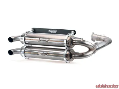 Trinity Racing Exhaust Stainless Steel - Full System Polaris RZR XP|XP4 Turbo | Turbo S|4 2016-2021 - TR-4153D-SS