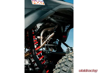 Trinity Racing Side Piece Header Pipe (w/electric cut out) Can-Am Maverick R 2024-2025 - TR-4189HP
