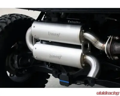 Trinity Racing Dual Muffler Quiet Exhaust Slip On Polaris Expedition 2014+ - TR-4191S