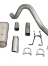 JBA Racing Headers Single Rear Exit Cat-Back Exhaust 304SS Jeep Wrangler YJ  2.5L | 4.0L | 4.2L 1987-1996                                     - 30-1502 - Image 3