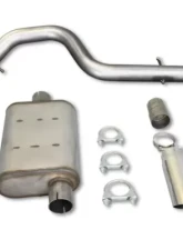 JBA Racing Headers Single Rear Exit Cat-Back Exhaust 304SS Jeep Wrangler TJ 2.5L | 4.0L 1997-1999                                     - 30-1514 - Image 3