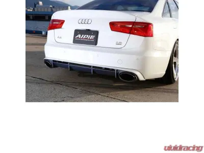 Alpil FRP Rear Diffuser w/Muffler Cutter Audi A6 | S6 2018+ - APL-RD-FRP-A6
