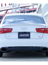 Alpil FRP Rear Diffuser w/Muffler Cutter Audi A6 | S6 2018+                                     - APL-RD-FRP-A6 - Image 2