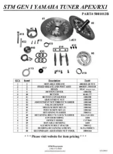 STM Powersports Gen 1 Tuner Fixed Sheave w/ Post Assembly Yamaha Apex | RX1                                     - 4001039 / 5001010 - Image 3