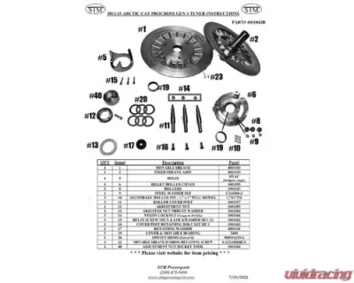 STM Powersports 11" Tuner Driven Clutch Arctic Cat Procross 1100 2012-2015 - 4001042