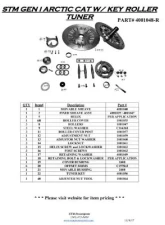 STM Powersports 1" Dia 1/4" Key 4001047 Roller Style Gen 1 Tuner Driven Clutch                                     - 4001048-R - Image 2