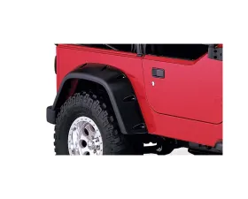 Bushwacker Fender Flares Max Coverage Pocket Style 2Pc Rear Jeep Wrangler Rear 1997-2006