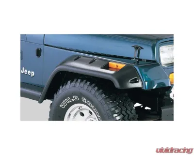 Bushwacker Fender Flares Cutout Style 2Pc Front Jeep Front - 10035-07