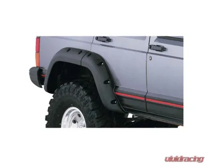 Bushwacker Fender Flares Cutout Style 2Pc Rear Jeep Cherokee 1984-2001 - 10036-07