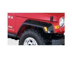 Bushwacker FENDER FLARES POCKET STYLE 2PC Jeep Wrangler Front 1997-2006