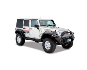 Bushwacker Fender Flares Max Pocket Style 2pc Rear Jeep Wrangler 2007-2017