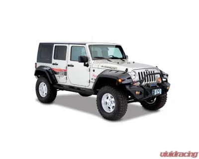 Bushwacker Fender Flares Max Pocket Style 2pc Rear Jeep Wrangler 2007-2017 - 10044-02