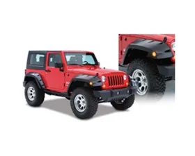 Bushwacker Fender Flares Max Pocket Style 2Pc Front Jeep Wrangler 2007-2017