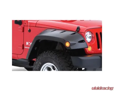 Bushwacker Fender Flares Max Pocket Style 2Pc Front Jeep Wrangler 2007-2017 - 10045-02