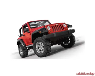 Bushwacker Fender Flares Max Pocket Style 2Pc Front Jeep Wrangler 2007-2017 - 10045-02