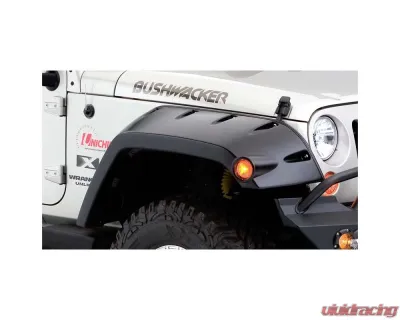 Bushwacker Fender Flares Max Pocket Style 2Pc Front Jeep Wrangler 2007-2017 - 10045-02