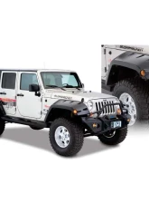 Bushwacker Fender Flares Max Pocket Style 2Pc Front Jeep Wrangler 2007-2017                                     - 10045-02 - Image 6