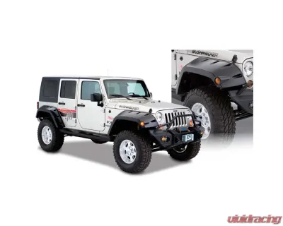 Bushwacker Fender Flares Max Pocket Style 2Pc Front Jeep Wrangler 2007-2017 - 10045-02