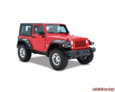 Bushwacker Fender Flares Max Pocket Style 2pc Rear Jeep Wrangler 2007-2017 - 10046-02