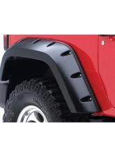 Bushwacker Fender Flares Max Pocket Style 2pc Rear Jeep Wrangler 2007-2017                                     - 10046-02 - Image 2