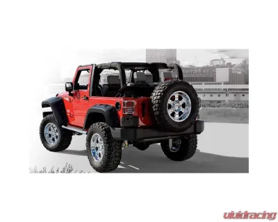 Bushwacker Fender Flares Max Pocket Style 2pc Rear Jeep Wrangler 2007-2017 - 10046-02
