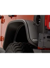 Bushwacker Fender Flares Flat Style 2Pc Rear Jeep Wrangler 2007-2017                                     - 10050-07 - Image 2