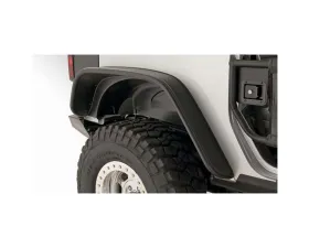 Bushwacker Fender Flares Flat Style 2Pc Rear Jeep Wrangler 2007-2017