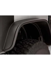 Bushwacker Fender Flares Flat Style 2Pc Rear Jeep Wrangler 2007-2017                                     - 10052-07 - Image 2