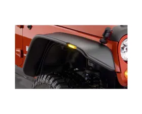Bushwacker Fender Flares Flat Style 2Pc Front Jeep Wrangler 2007-2017
