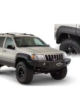 Bushwacker Fender Flares Cutout Style 2Pc Rear Jeep Grand Cherokee 1999-2004                                     - 10072-07 - Image 2