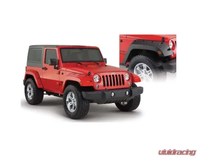 Bushwacker Fender Flare Jeep Wrangler Front 2007-2016 - 10077-02