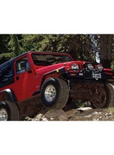 Bushwacker FF MAX POCKET STYLE 4PC Jeep Wrangler Front and Rear 1997-2006                                     - 10908-07 - Image 5