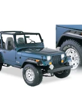 Bushwacker Fender Flares Cutout Style 4Pc Jeep Wrangler Front and Rear 1987-1995                                     - 10909-07 - Image 4