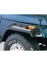Bushwacker Fender Flares Cutout Style 4Pc Jeep Wrangler Front and Rear 1987-1995                                     - 10909-07 - Image 2