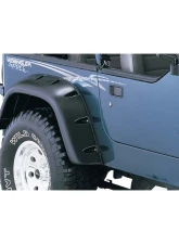 Bushwacker Fender Flares Cutout Style 4Pc Jeep Wrangler Front and Rear 1987-1995                                     - 10909-07 - Image 3